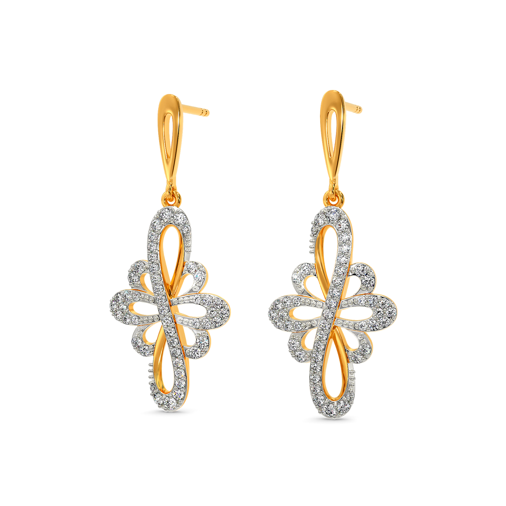 Petal Whispers Diamond Earrings