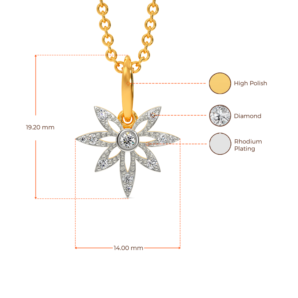 Whimsical Blooms Diamond Pendants