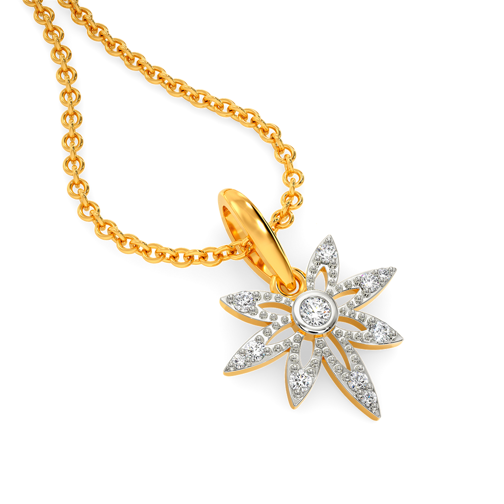 Whimsical Blooms Diamond Pendants