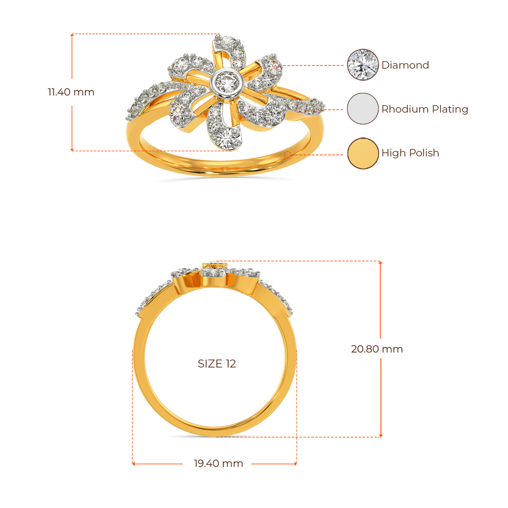 In a Floral Dream Diamond Rings