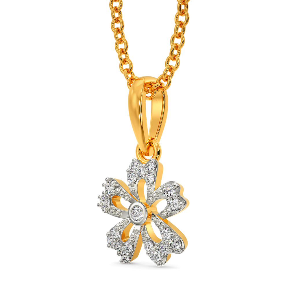 Flora Sparkle Diamond Pendants