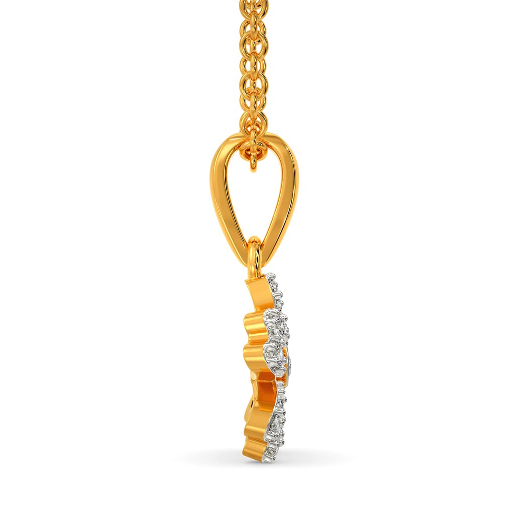 Flora Sparkle Diamond Pendants