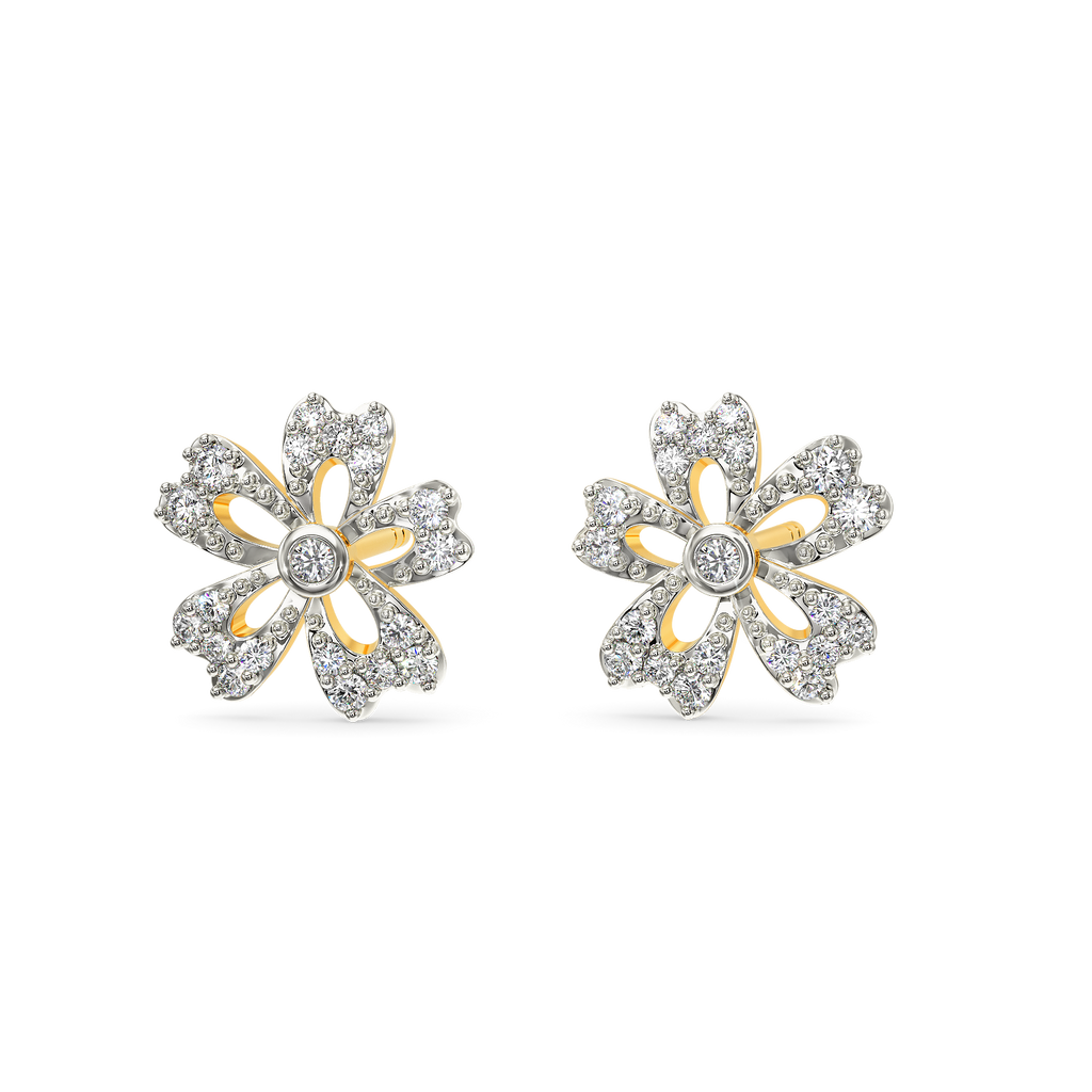 Flora Sparkle Diamond Earrings