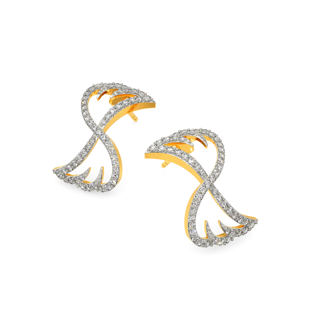 Wings and Party Diamond Earrings