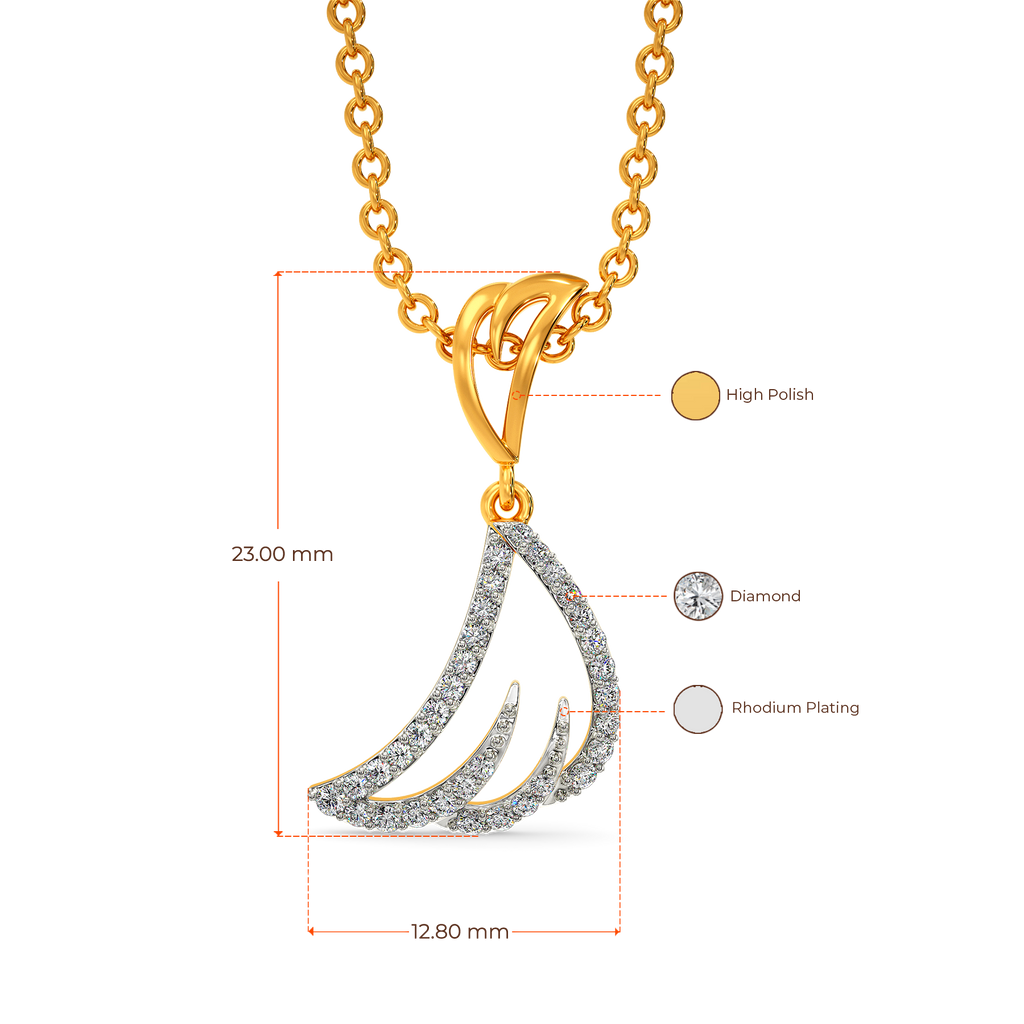 Wings and Party Diamond Pendants