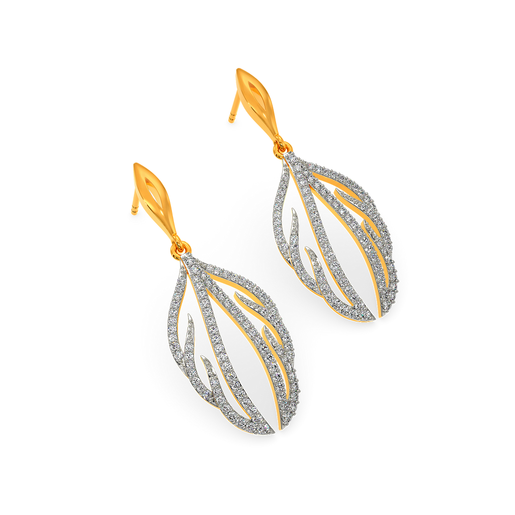 Winged and Whimsy Diamond Earrings