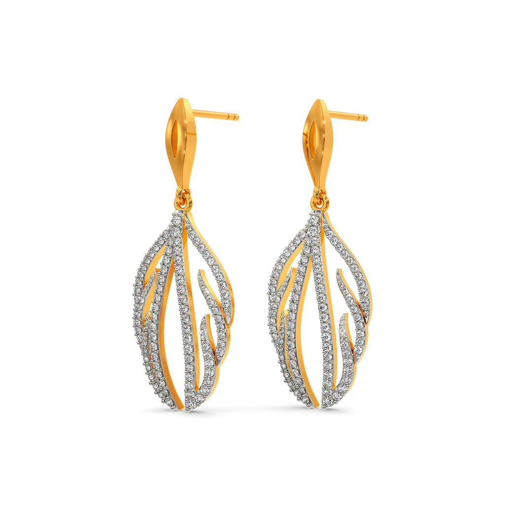 Winged and Whimsy Diamond Earrings