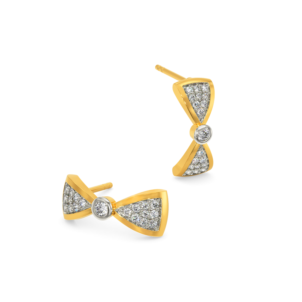 Obsessed with Bows Diamond Earrings