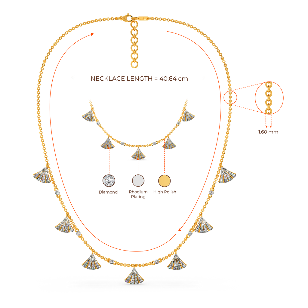 Drapin Drapes Diamond Necklaces