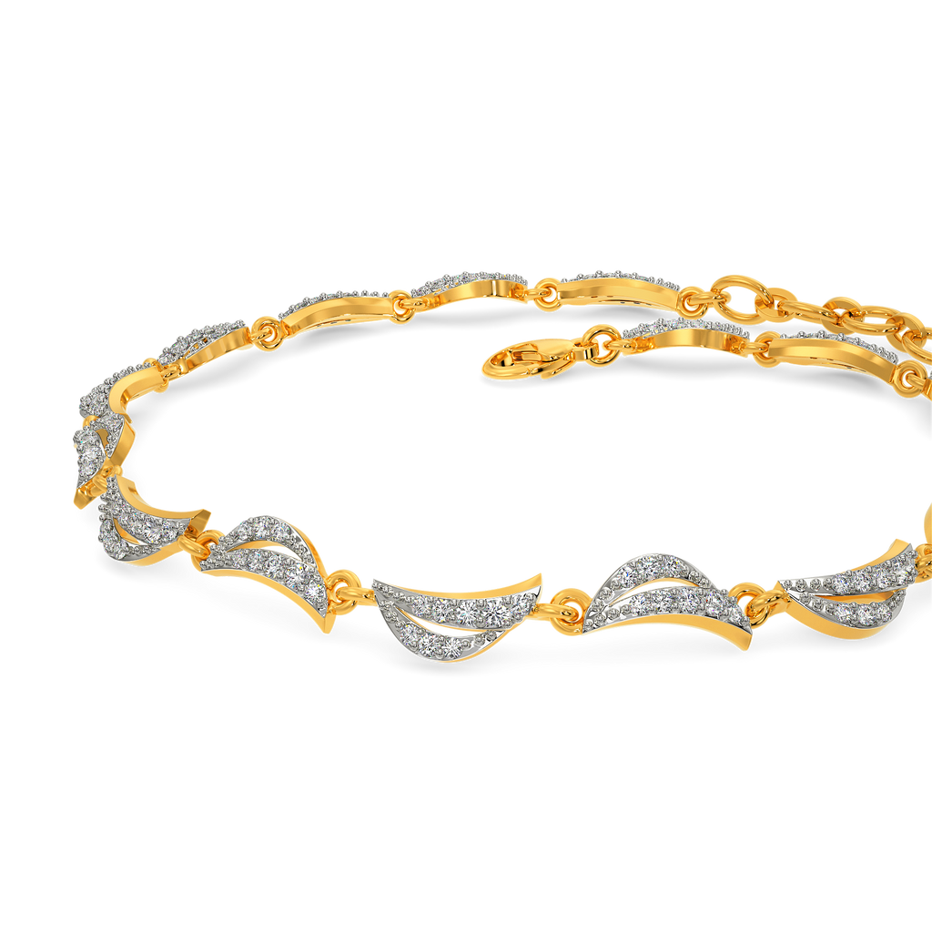 Drape Sparkle Diamond Bracelets