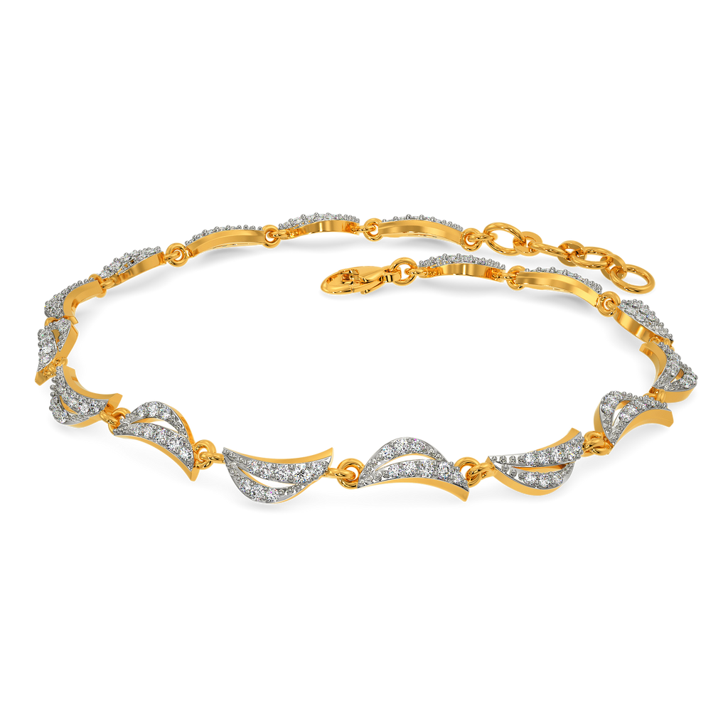 Drape Sparkle Diamond Bracelets