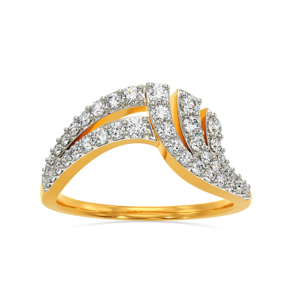 Drape Sparkle Diamond Rings
