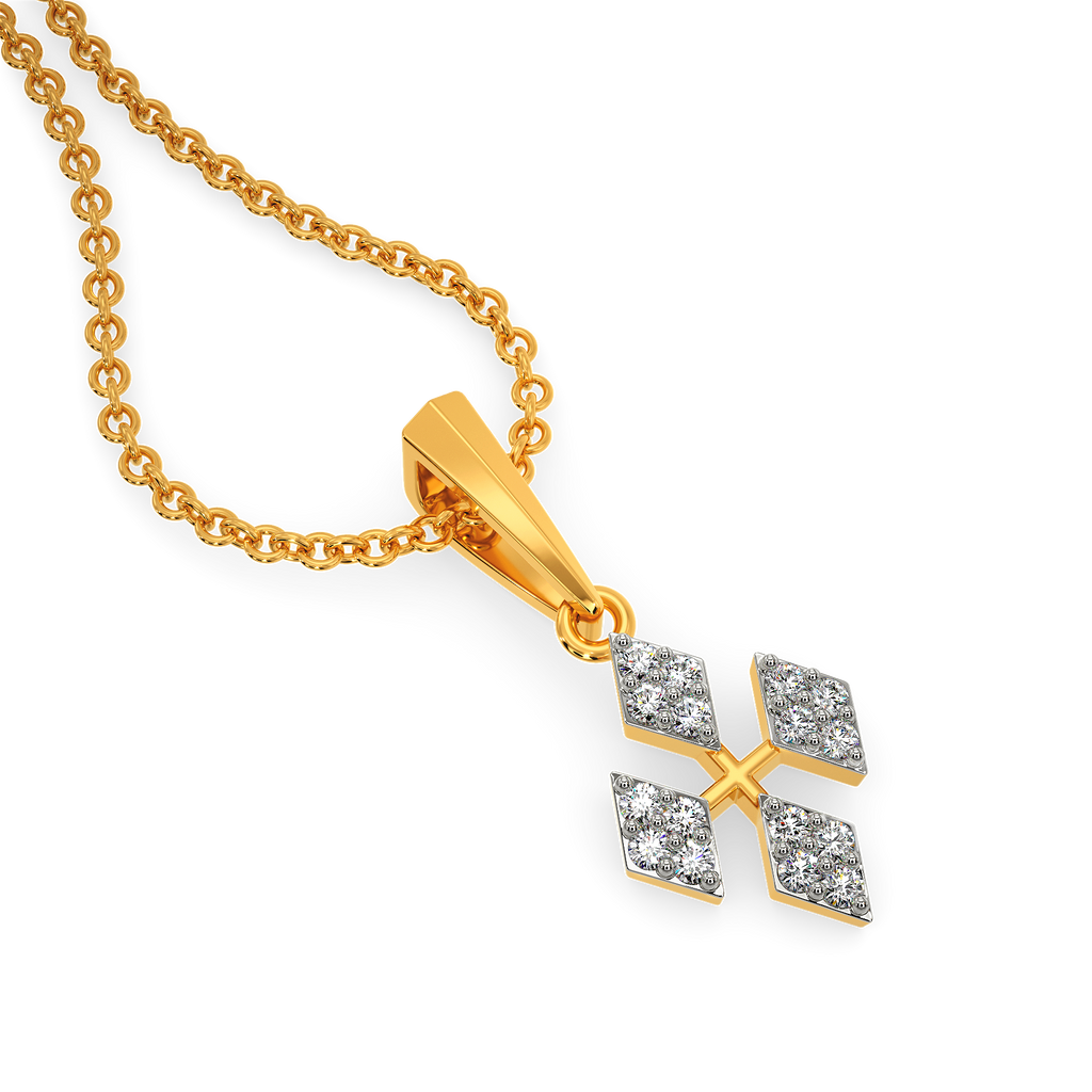 Mesh Majesty Diamond Pendants