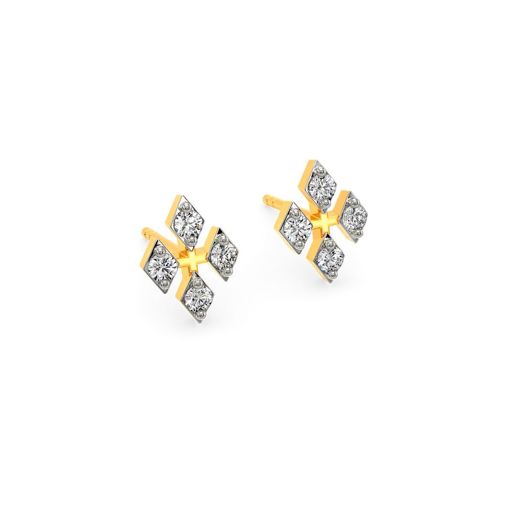 Mesh Majesty Diamond Earrings