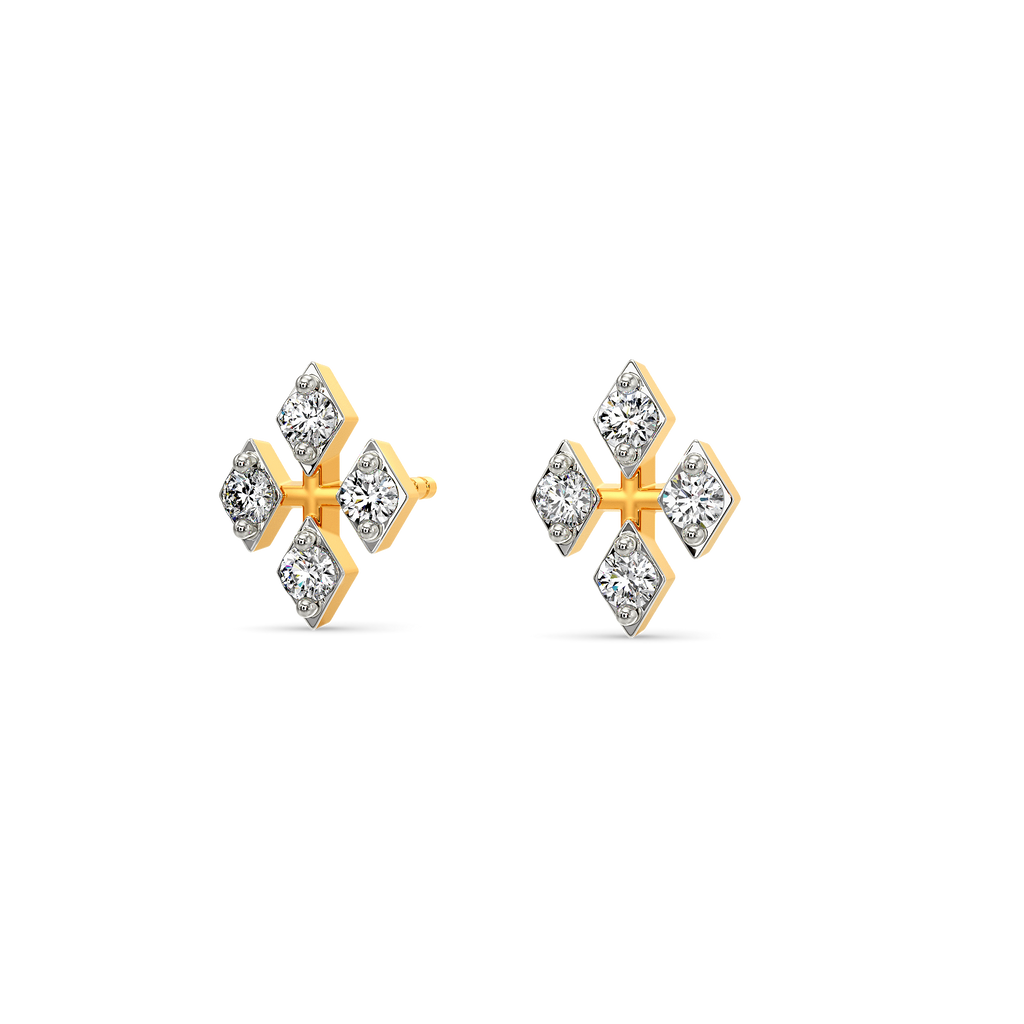 Mesh Majesty Diamond Earrings