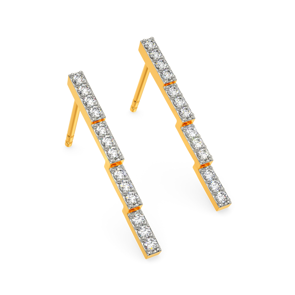 Chain n Chic Diamond Earrings