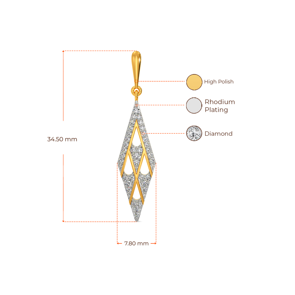 Net Craze Diamond Earrings