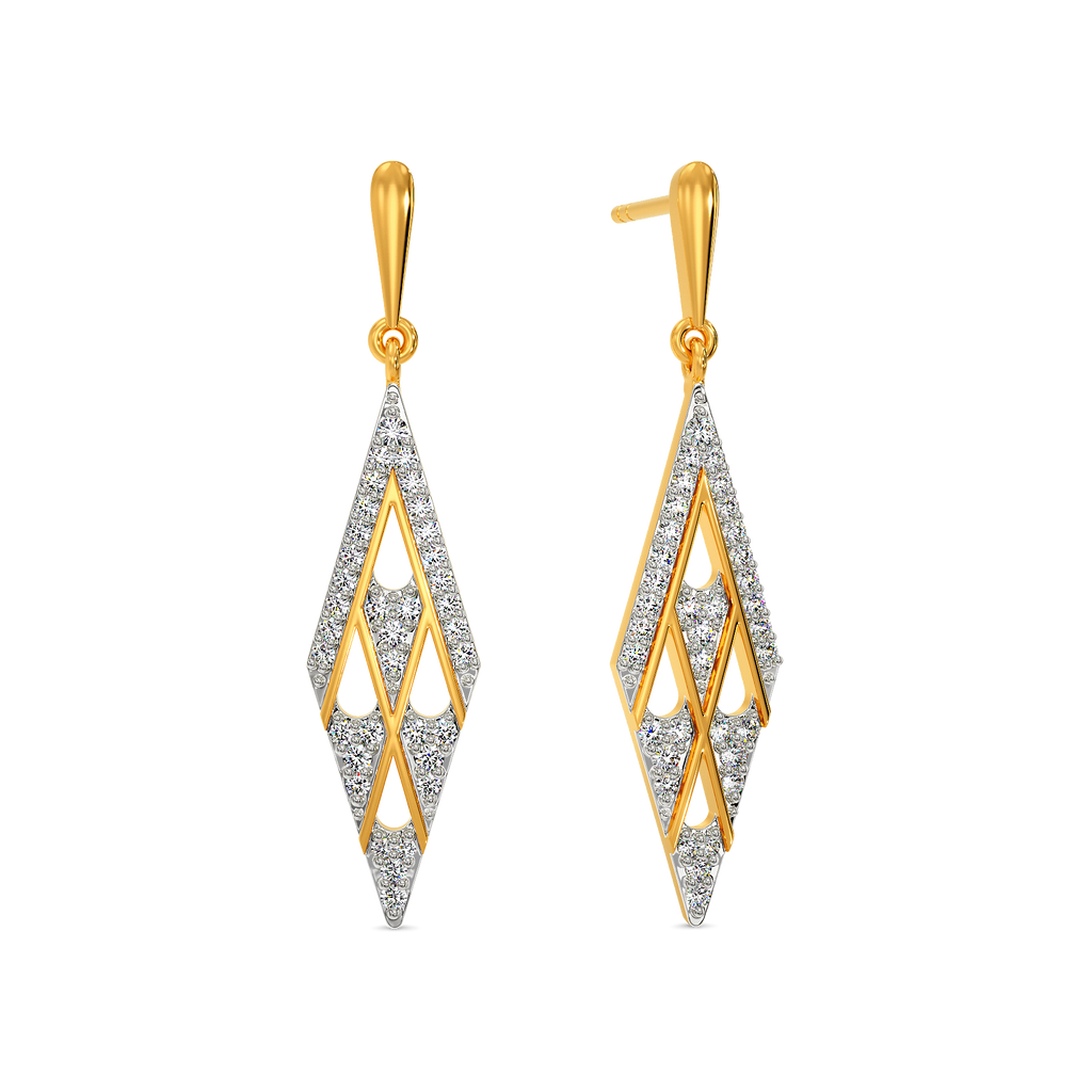 Net Craze Diamond Earrings