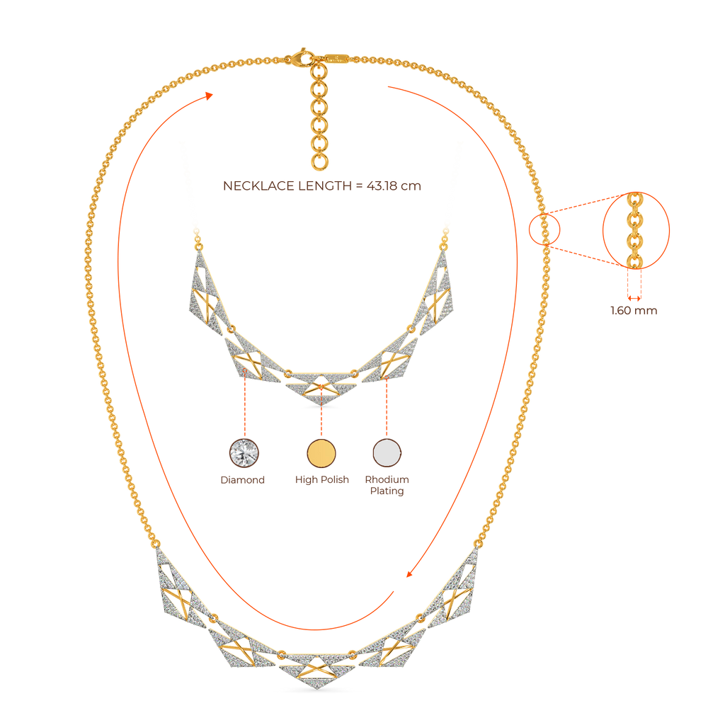 Net Craze Diamond Necklaces