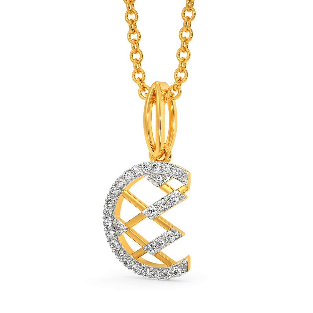 Layered in Net Diamond Pendants
