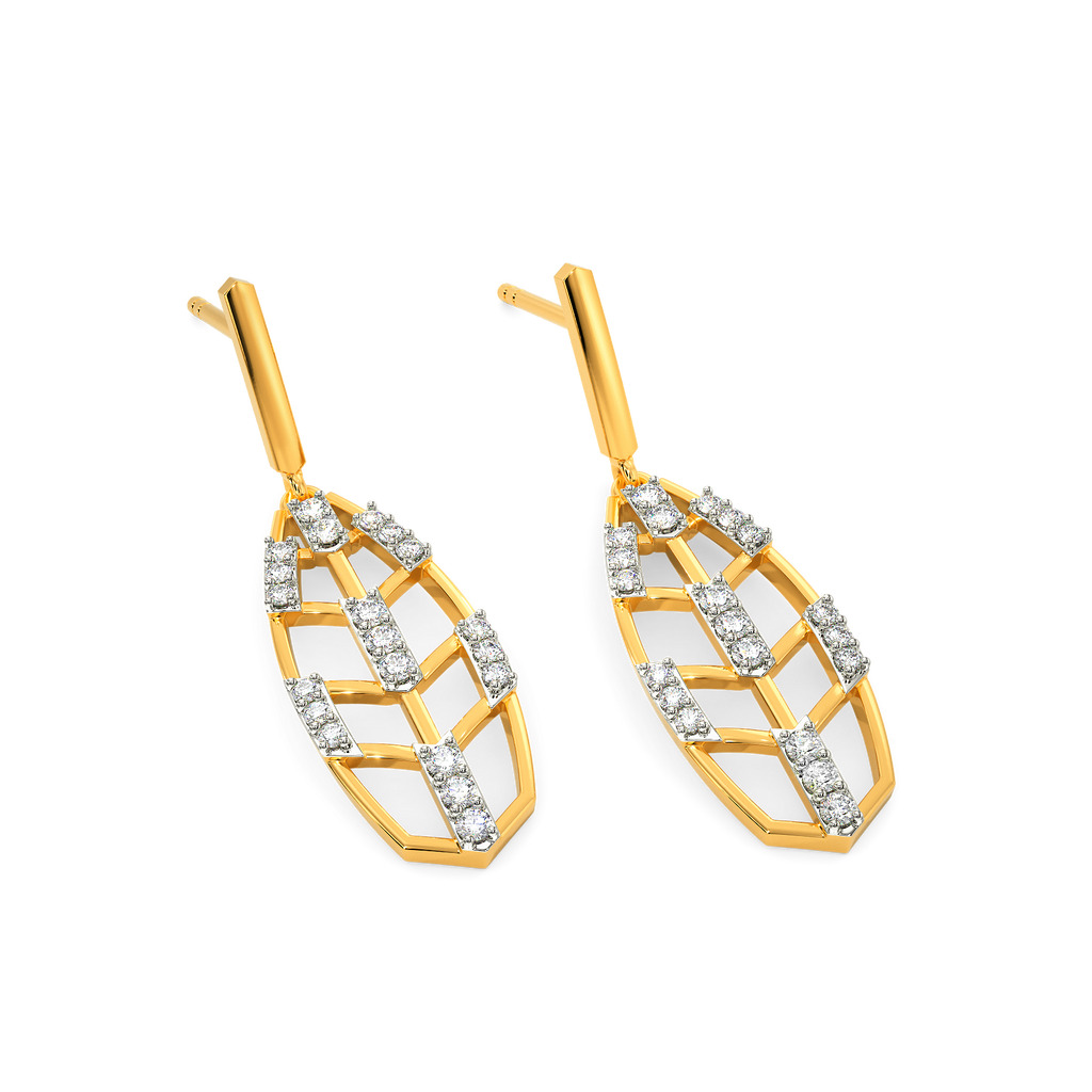 Trend in Net Diamond Earrings