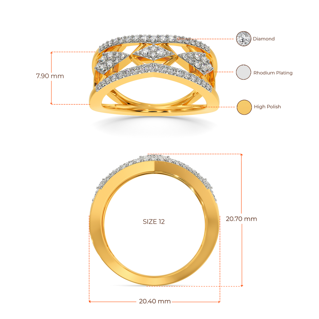 Net Effect Diamond Rings