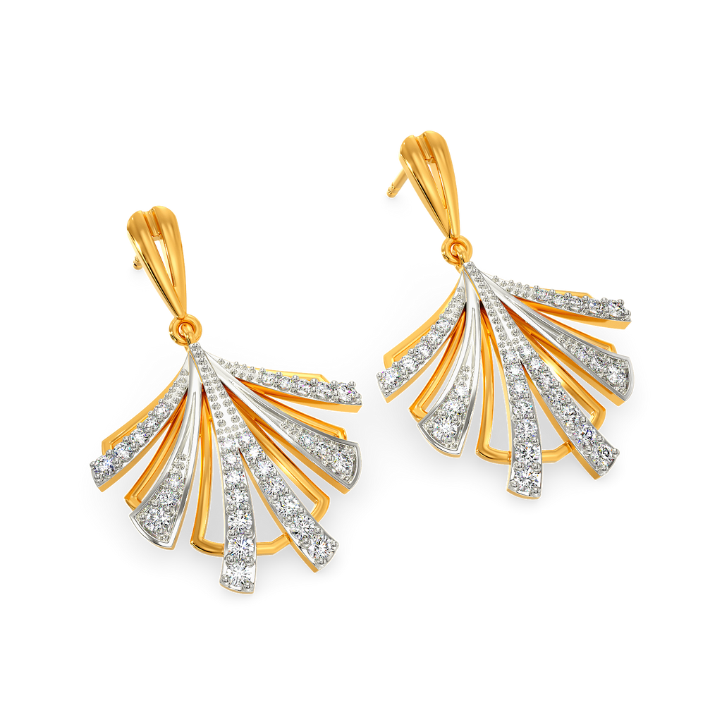 Futurism Unleashed Diamond Earrings
