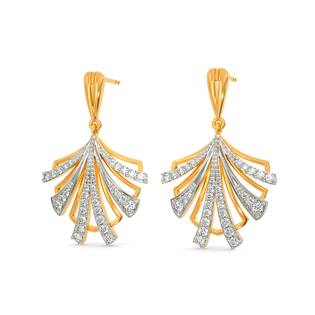 Futurism Unleashed Diamond Earrings