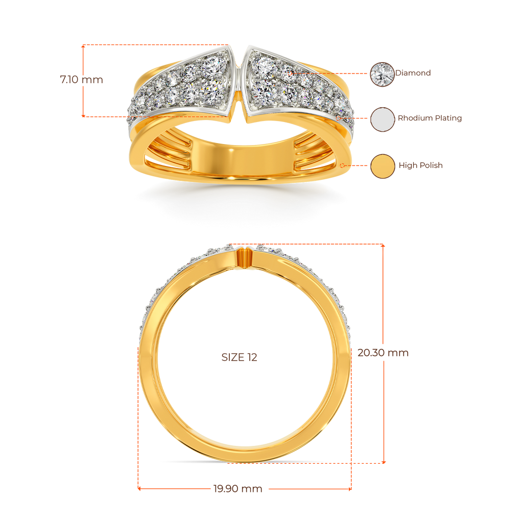 Rugged Party Diamond Rings