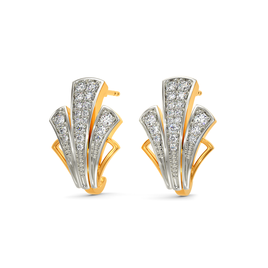 Rugged Party Diamond Earrings