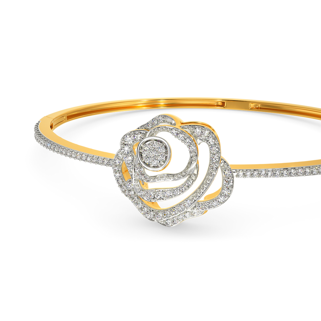 Power Petal Diamond Bangles