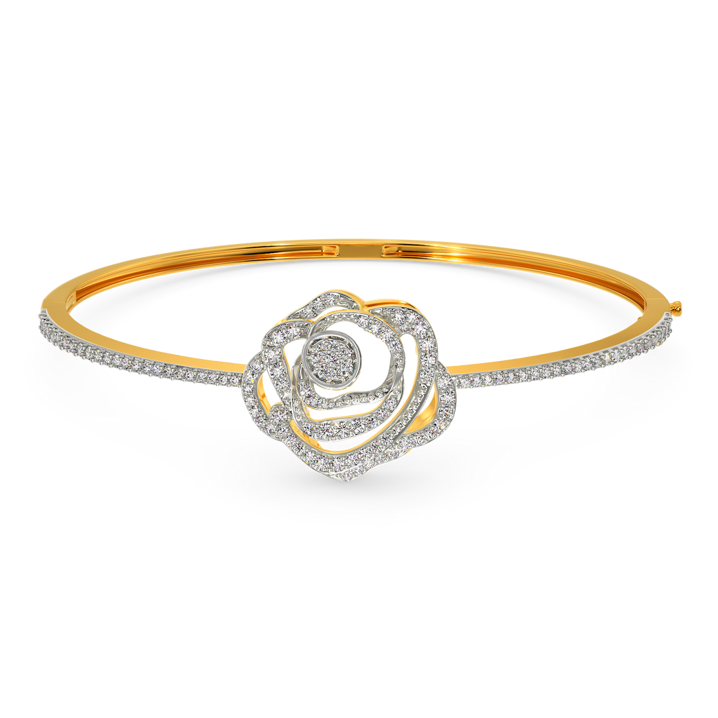 Power Petal Diamond Bangles