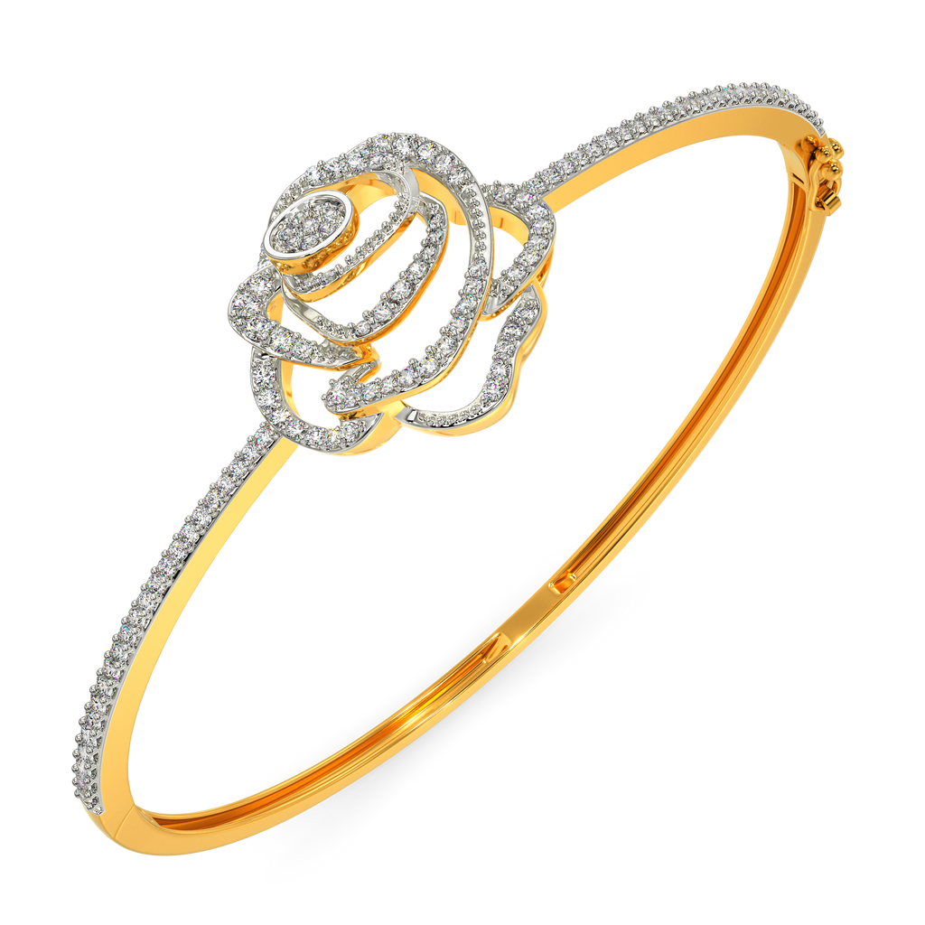 Power Petal Diamond Bangles