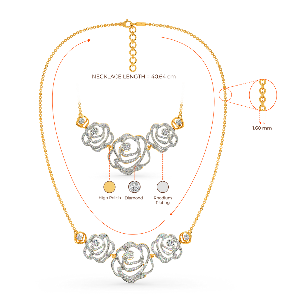 Power Petal Diamond Necklaces