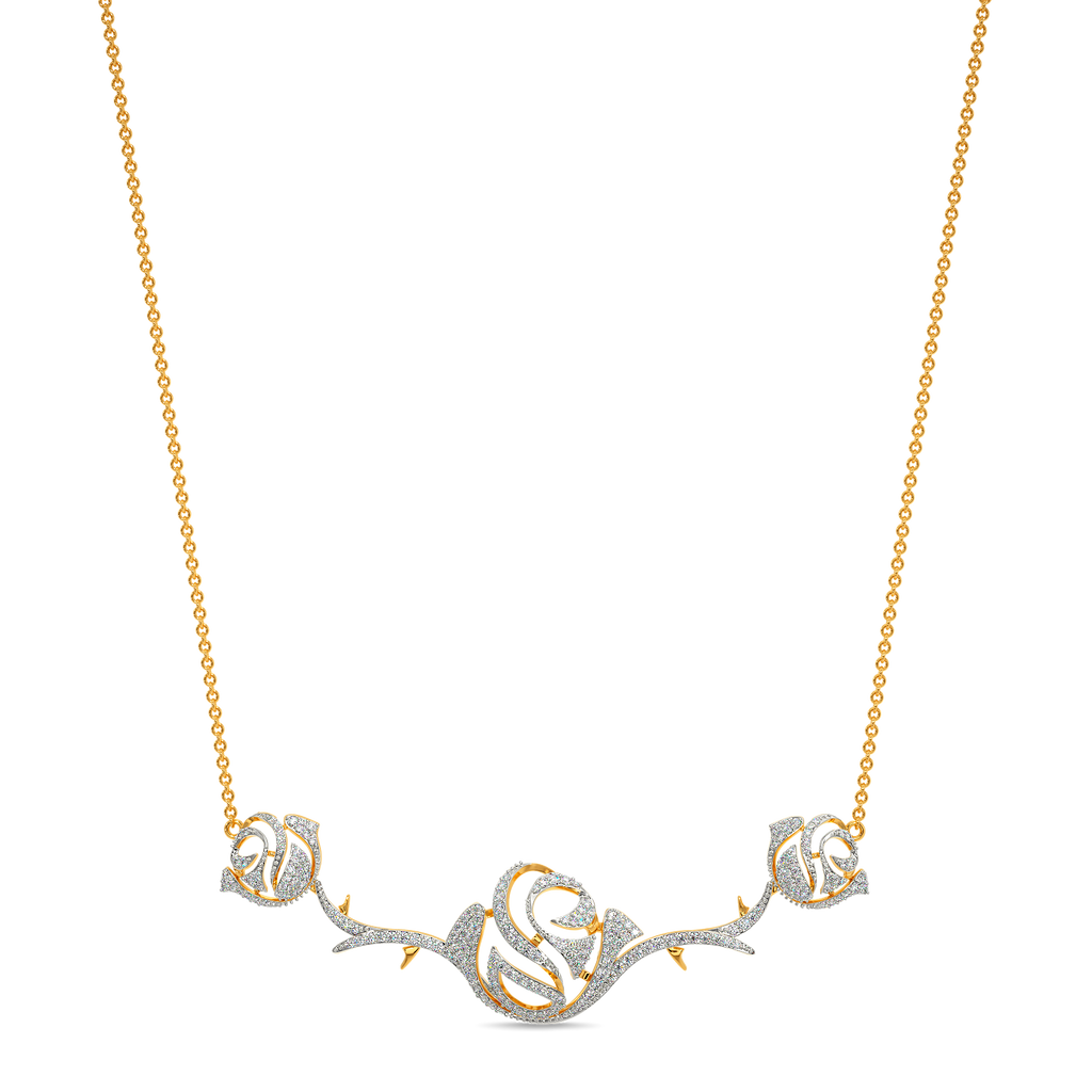 Whimsy Rosy Diamond Necklaces