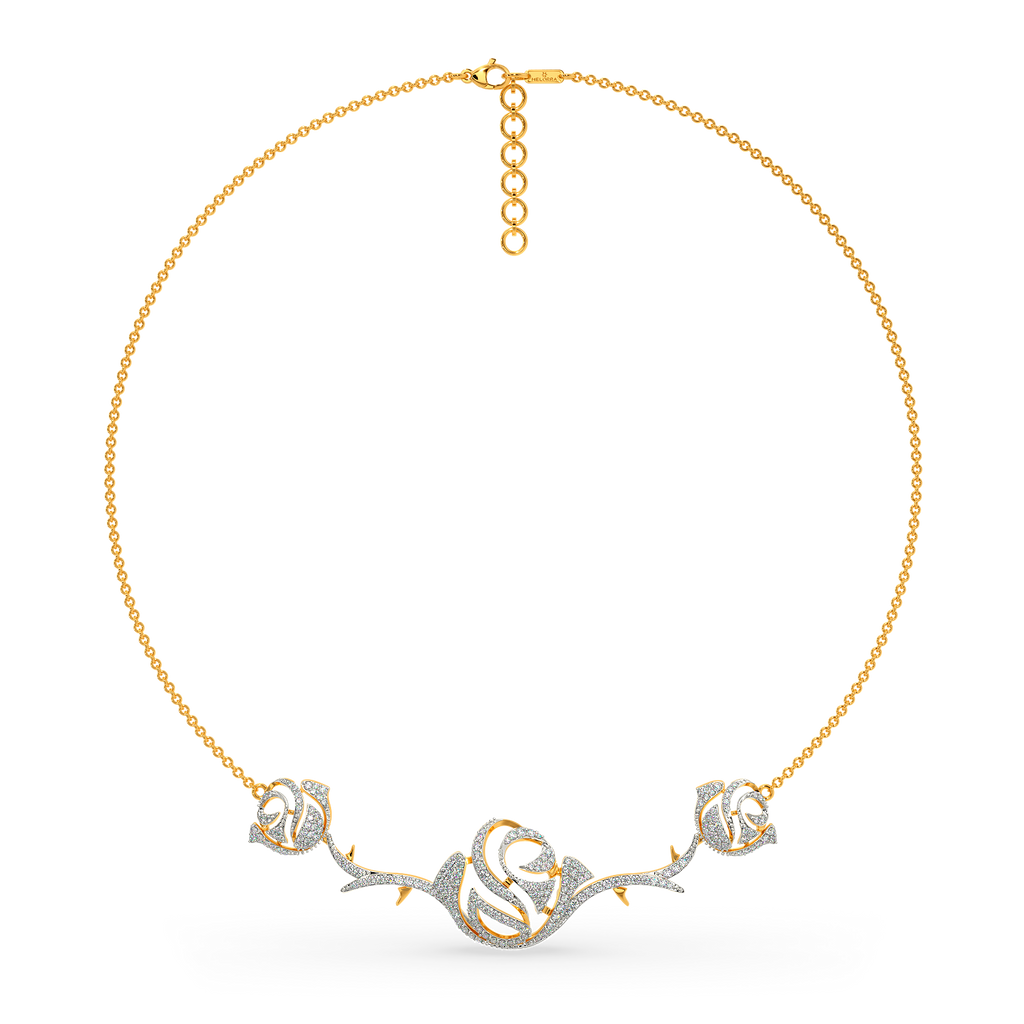 Whimsy Rosy Diamond Necklaces