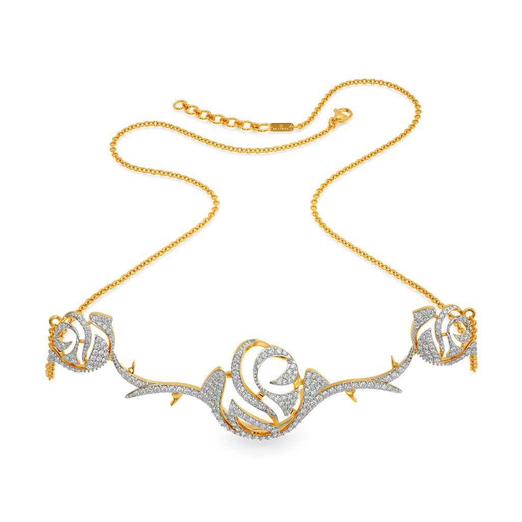 Whimsy Rosy Diamond Necklaces