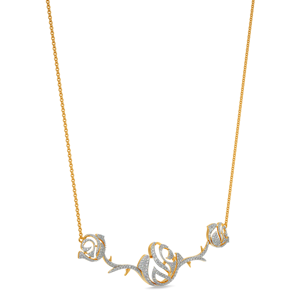 Whimsy Rosy Diamond Necklaces