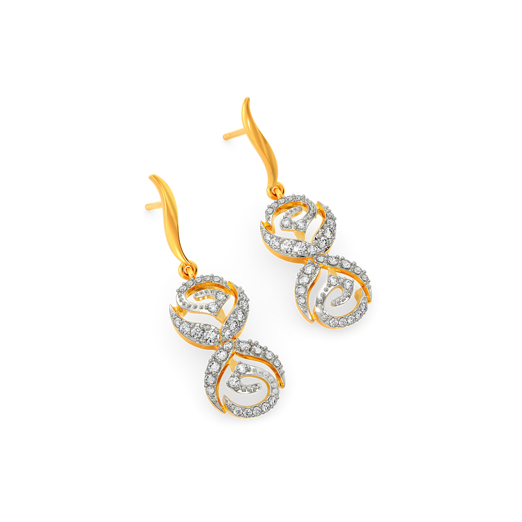 Scarlet Bloom Diamond Earrings