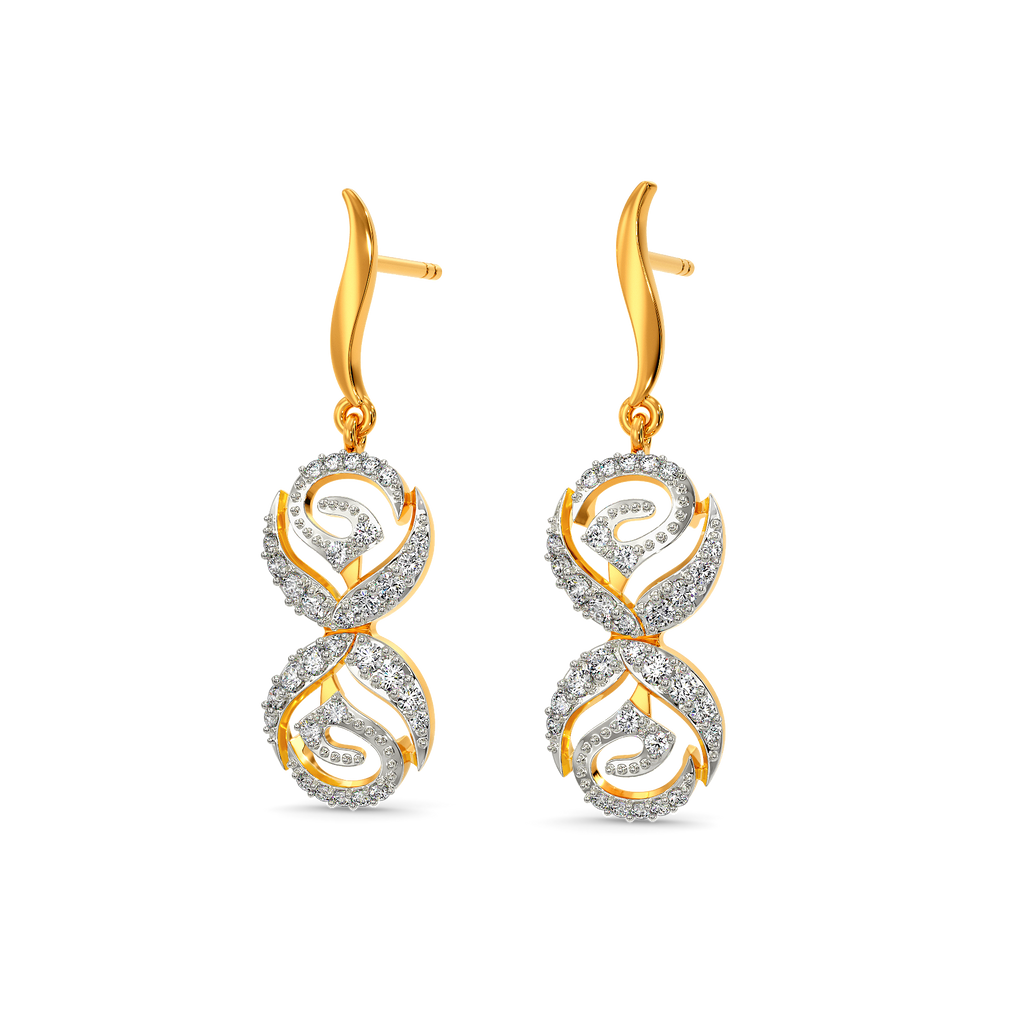 Scarlet Bloom Diamond Earrings