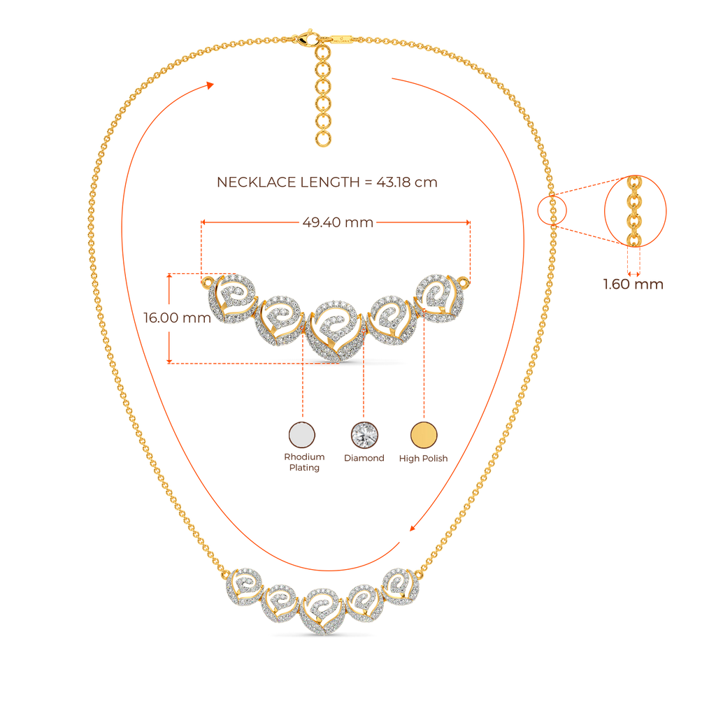 Scarlet Bloom Diamond Necklaces