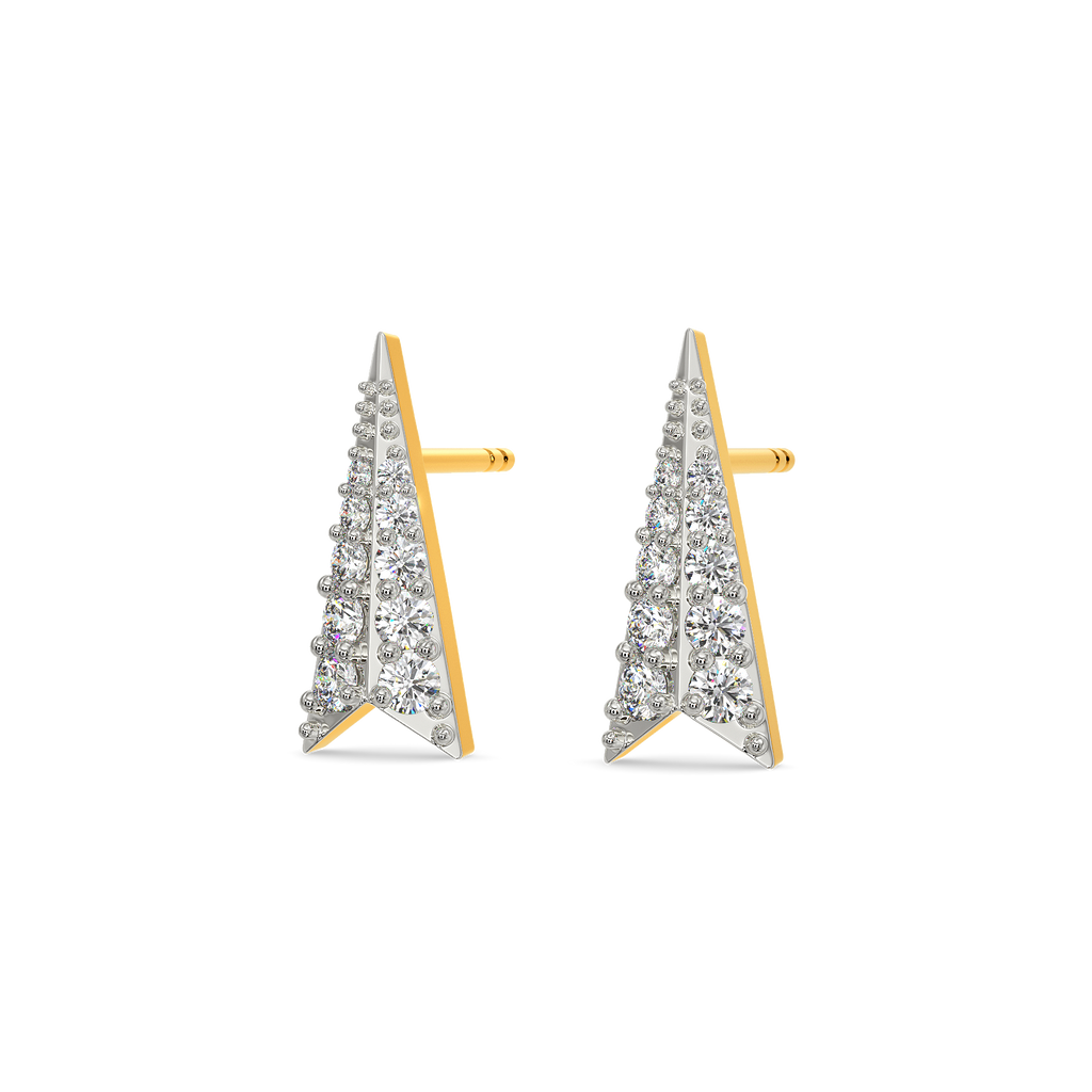 Bold but Sculptural Diamond Earrings