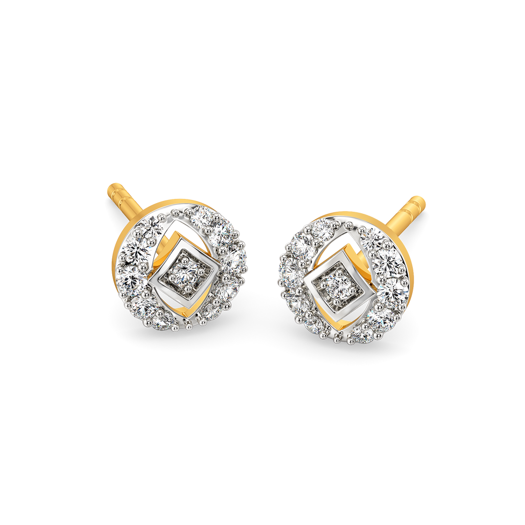 Jazz up in Cutouts Diamond Earrings