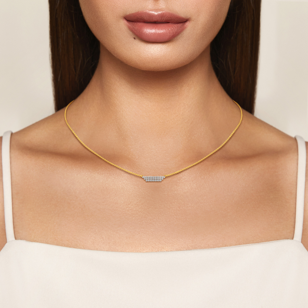 Saly in Cutouts Diamond Necklaces