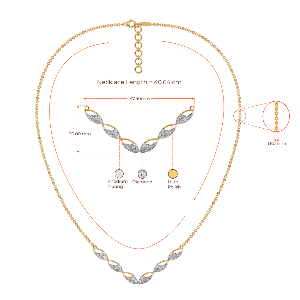 Call out Cutouts Diamond Necklaces