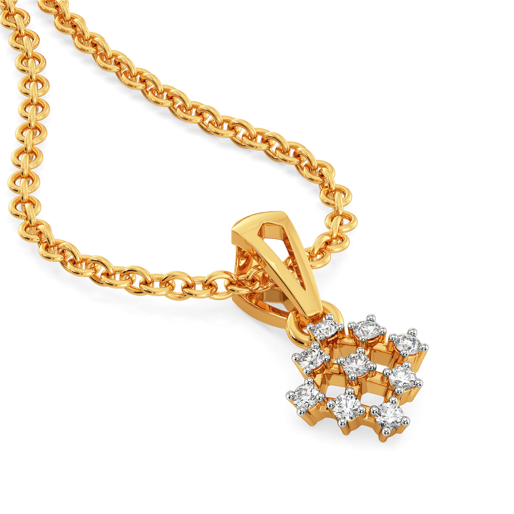 Mesh Match Diamond Pendants