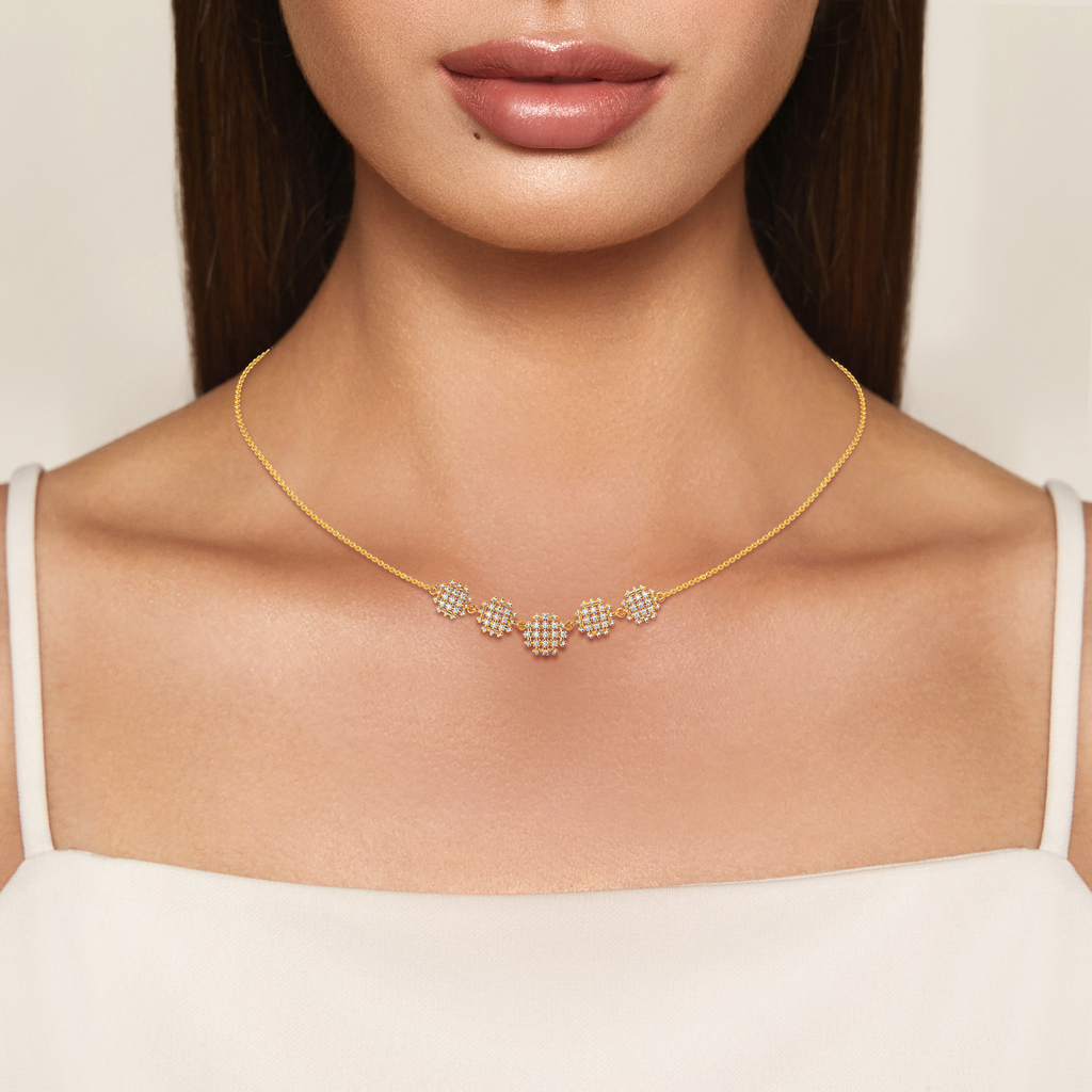 Not Just a Weave Diamond Necklaces