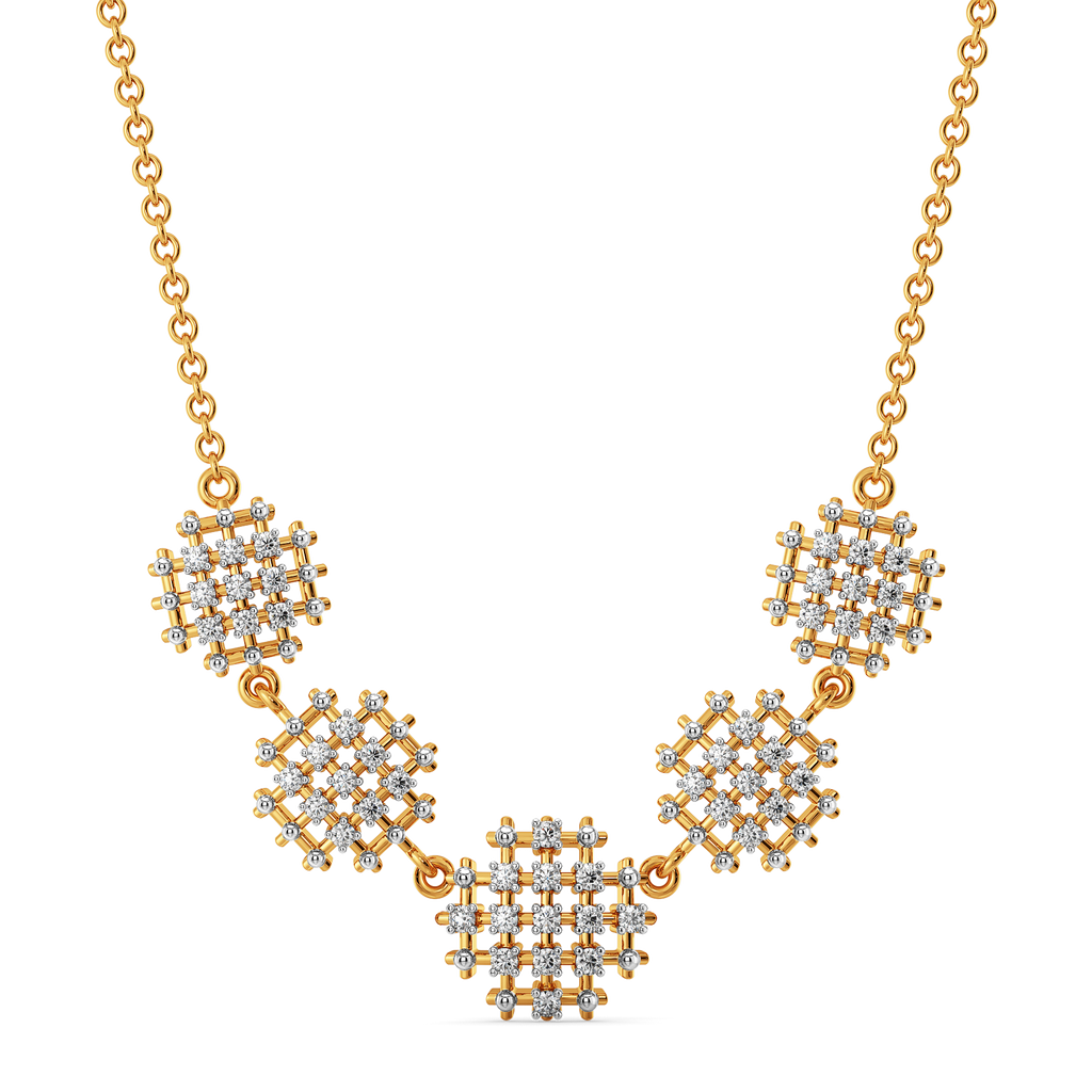Not Just a Weave Diamond Necklaces