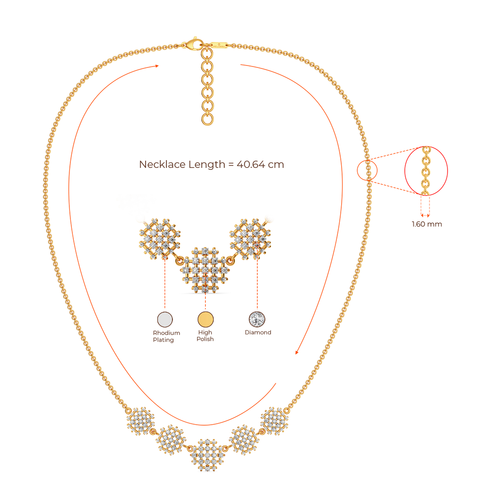 Not Just a Weave Diamond Necklaces