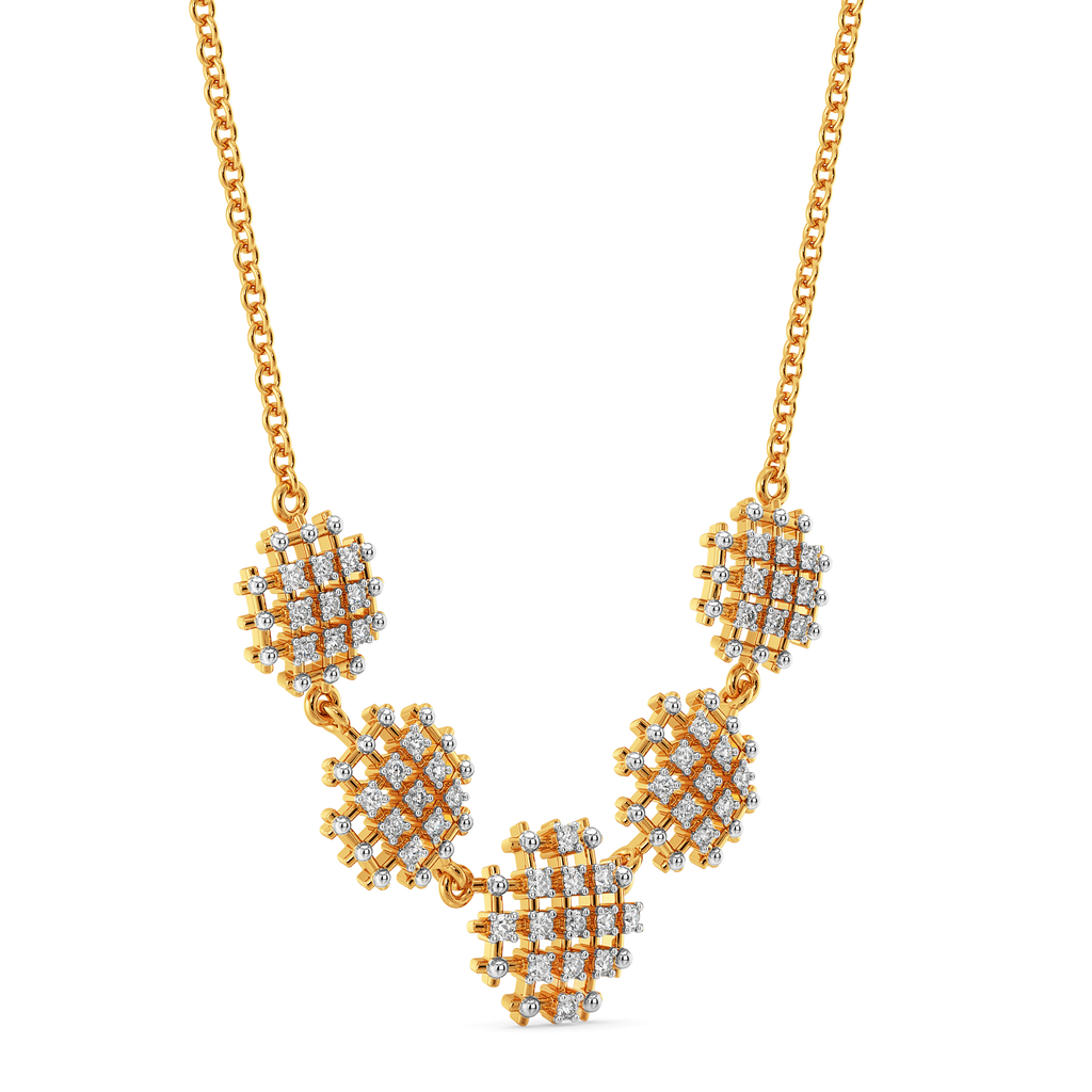 Not Just a Weave Diamond Necklaces